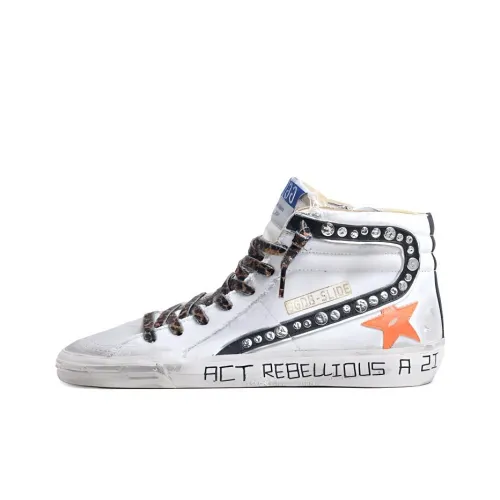 Golden Goose Slide Кеды Высокие Женские