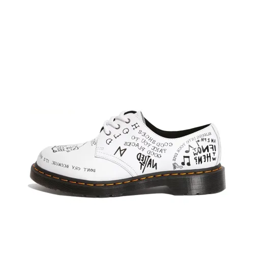 Dr.Martens 1461 SCRIBBLE Повседневная обувь Женская Белая