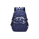 Темно-синий окаменелый динозавр