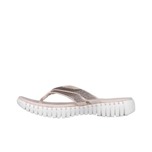 Skechers Go Walk Smart Collection Шлепанцы Женские Розовое Золото