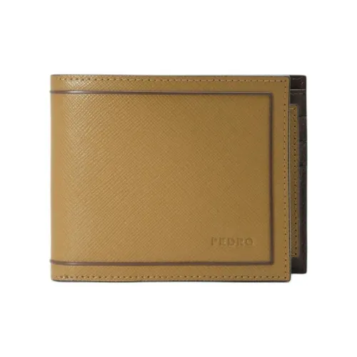 PEDRO Saffiano кожа кошелек унисекс коньяк
