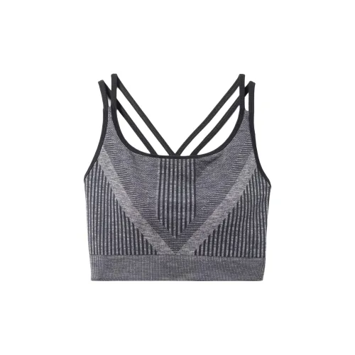 SMARTWOOL Бюстгальтер Женский Черный Heather