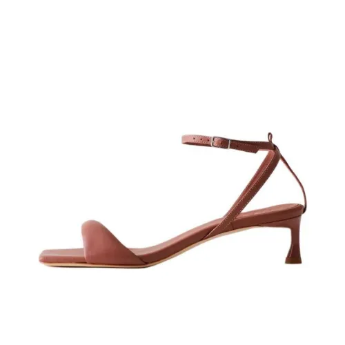 TIBI Nappa Cameron One Strap Sandals 4,5cm Women's Pink