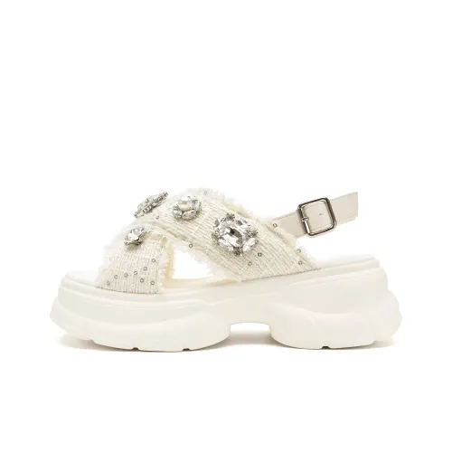 D Fuse SCANDINAVIA Домашние Тапочки Спортивные Сандалии Пляжные Сандалии Женские Бежевые