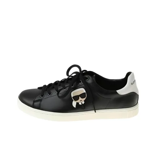 KARL LAGERFELD Низкий топ Скейтборд Кроссовки Мужские Черные