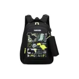 Чёрно-зелёный динозавр