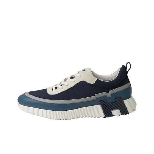 HERMES Bouncing Low Топ Повседневная обувь Мужской Синий