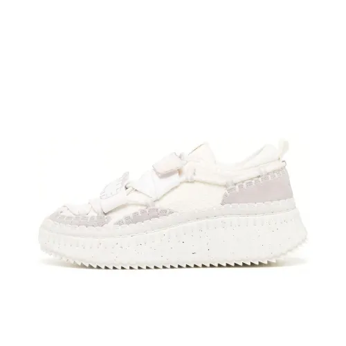 Chloe Nama Устойчивый к истиранию Низкий Топ Спортивная Повседневная Обувь Женская Белая