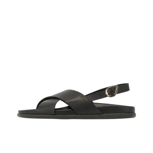 ANCIENT GREEK SANDALS один Ремень Сандалии Черные Женские
