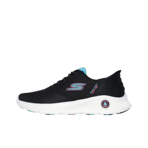 Skechers Slip Ins Низкий Топ Casual Женский Черный Белый