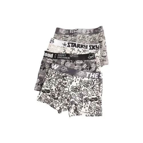 OEING 4 пачки Adventure Bear + Earth + Stars + Golden Rabbit Мужские боксеры