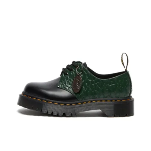 Dr.Martens 1461 Bexseries Низкий Топ Casual Унисекс Черный Зеленый