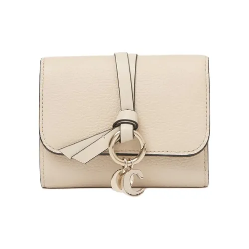 Chloe Alphabet с рельефной телячьей кожей яркая телячья кожа держатель для карт кошелек маленький женский бежевый