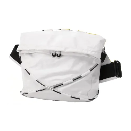 Bottega Veneta Сумка через плечо из крупнозернистой текстуры коровьей кожи маленькая унисекс белая