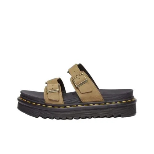 Dr.Martens Slip-on устойчивые слипоны женские коричневые