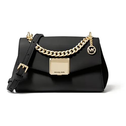 MICHAEL KORS Lita Кожа Сумка через плечо Маленькая Женская Черная