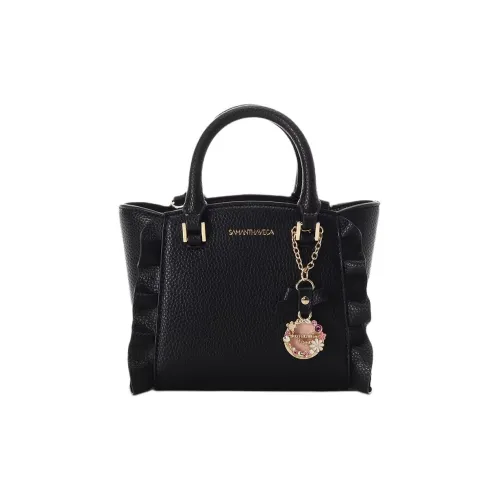 SAMANTHA THAVASA Сумка через плечо из синтетической кожи микро-сумка женская черная