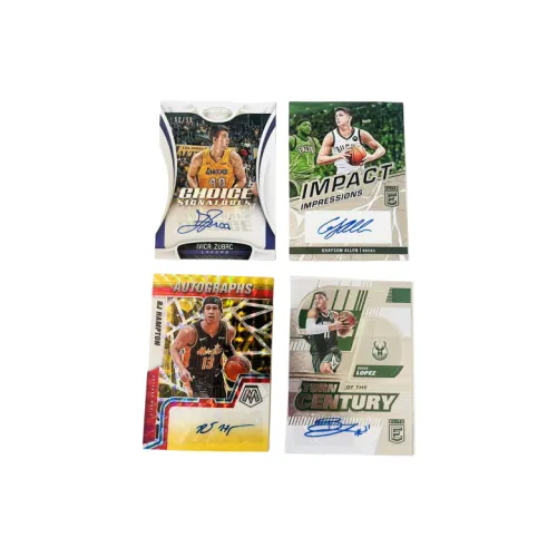 PANINI ZUBAC Allen Hampton Lopez Signature 4 штуки Комбинация Звезда Карта Карта Access для спортивных карт 4 шт