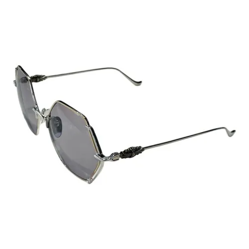 Chrome Hearts Нерегулярная форма Солнцезащитные очки Унисекс Серебряный