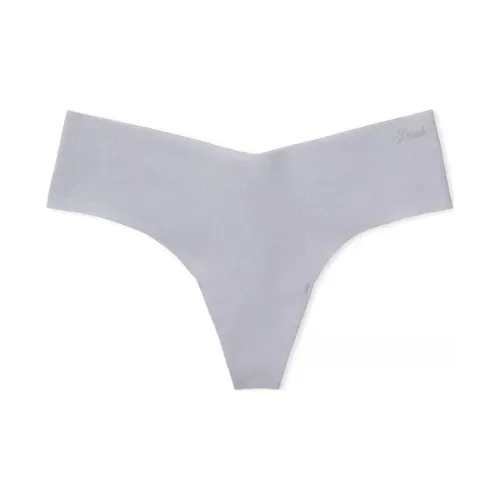 Victoria's Secret Розовый No Show Стринг PANTY GREY OASIS Нижнее белье Женские 1 упаковка Серый
