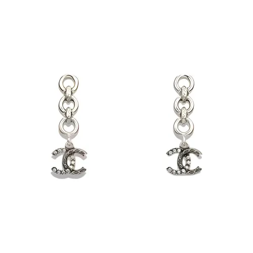 CHANEL Серьги из металла женский серебряный
