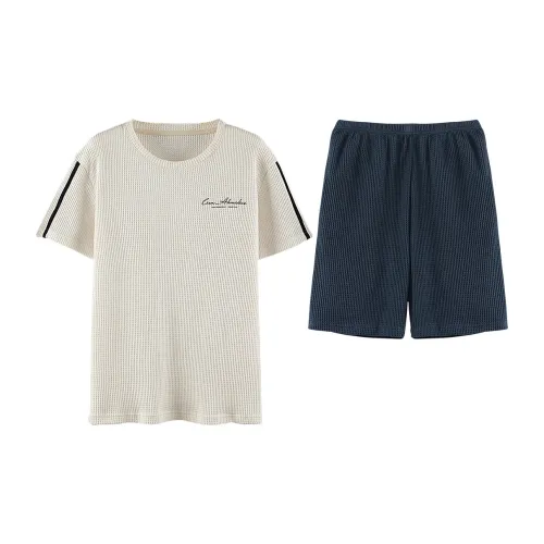 Пижамный комплект Flowers in Water Мужской Абрикос