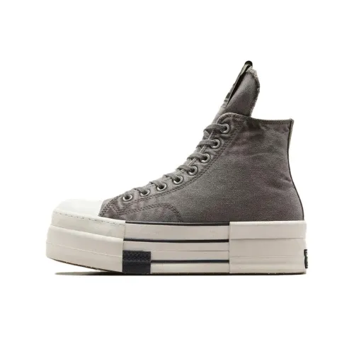 Rick Owens DRKSHDW x Converse Chuck 70 Устойчивые к истиранию Высокие кеды Унисекс Серые