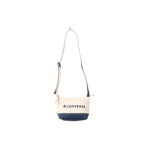Конверс Холст Сумка через плечо Сумка на плечо Мини Унисекс Экрю Морской синий