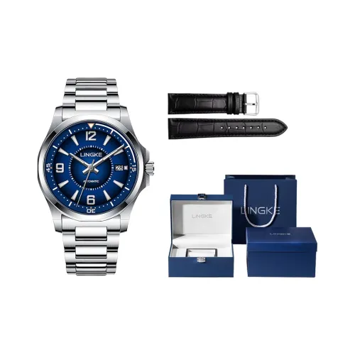 LINGKE Механические часы Мужские часы Синий циферблат