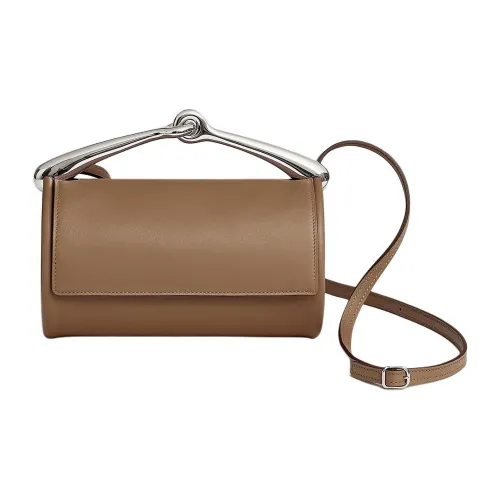 HERMES Maximors Swift Телячья кожа Портативная Сумка через плечо Сумка на плечо Женская D0 Бежевый Weimar Собака Бежевый