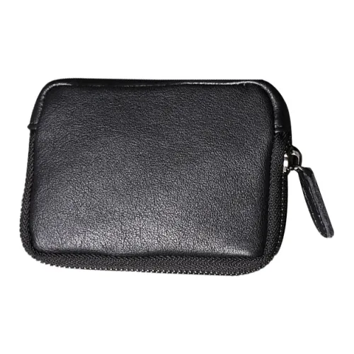 ROSEROOEN Кошелек из натуральной коровьей кожи унисекс черный