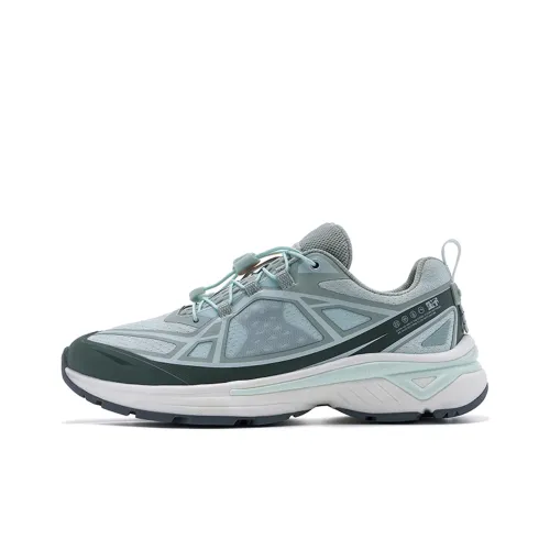 QIAODAN Беговые кроссовки Низкий Топ Джунгли Shadow Зеленый Прозрачный Зеленый Женские