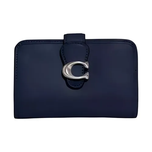 COACH Tabby Кожа Монета Кошелек Кошелек Средний Женский Темно-синий