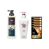 Шампунь + Центральная часть Мыло + Паровая Маска для Волос*5