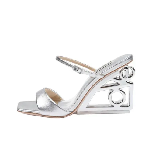 Badgley Mischka Слипоны 9,5 см Женские Серебряные