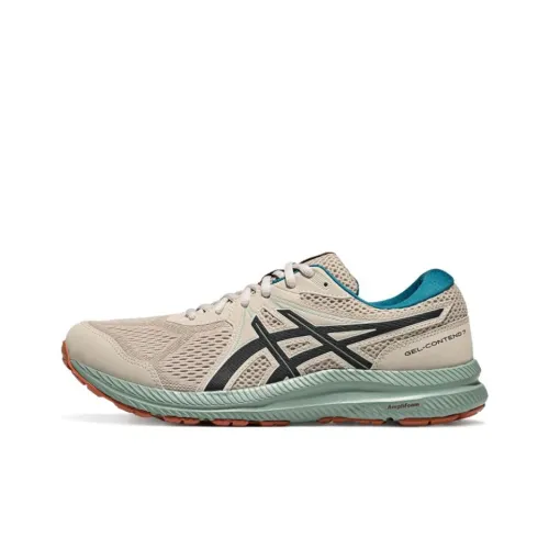 Asics Гель Contend 7 Low Топ Повседневный Бег на длинные дистанции Спринт Городской Коммутирование Беговые кроссовки Мужской Серый черный
