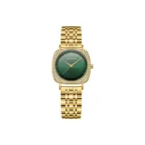 Зеленый циферблат, стальной браслет