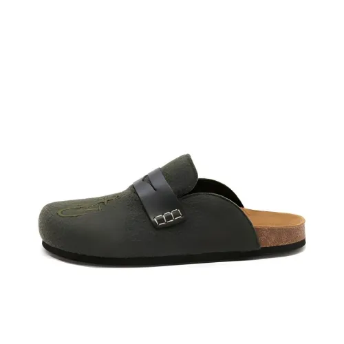 JW Anderson Домашние тапочки Мужские Зеленые