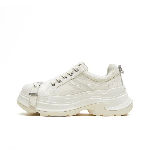 ABCICEY Низкие кеды унисекс цвет экрю