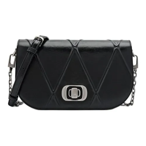 Pedro Oiled Artificial Leather Crossbody Bag Shoulder Bag Small Women's Black Педро Оилированная Искусственная Кожа Сумка через плечо Сумка на плечо Маленькая Женская Черная