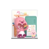 Подтвержденная версия Позиционирование стиля - Счастливый гурман (Разберите и снимите упаковку)