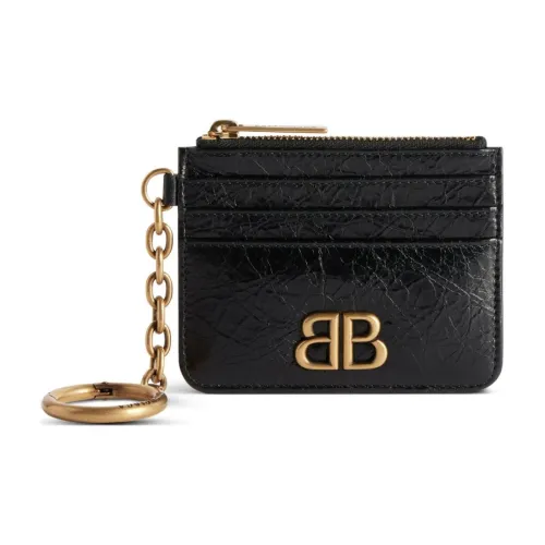 Balenciaga Sheepskin Картхолдер Женские Черный