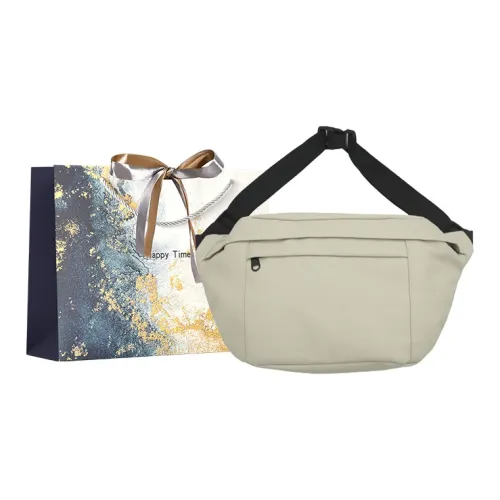 Iman's House Кожа Мембрана Сумка через плечо Сумка на плечо Унисекс Экрю Черный