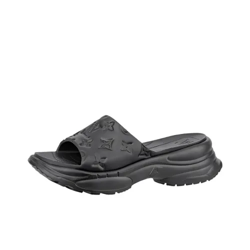 LOUIS VUITTON Pool 55 Слипоны Женские Черный