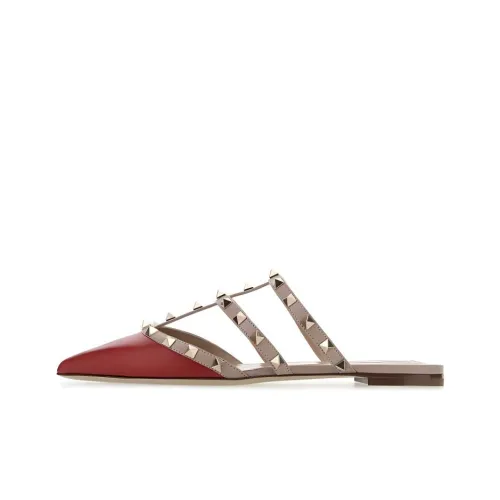 Valentino Rockstud Quick-Dry Слипоны Женские Red