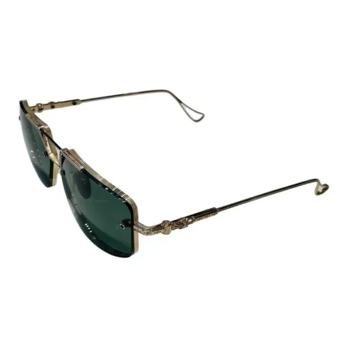 Chrome Hearts Титан Ацетат Aviator Солнцезащитные очки Унисекс Золото