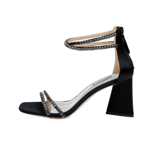 Badgley Mischka Lillie One Strap Sandals 7,5cm Women's Black Badgley Mischka Lillie One Ремешок Сандалии 7,5 см Женские Черные