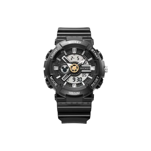 Disney Электронный + Кварцевый Механизм Унисекс Часы Mickey 49 мм Серый