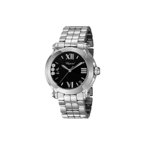 CHOPARD HAPPY SPORT Collection Кварцевый механизм Женские часы 36 мм Черный циферблат Корпус из нержавеющей стали