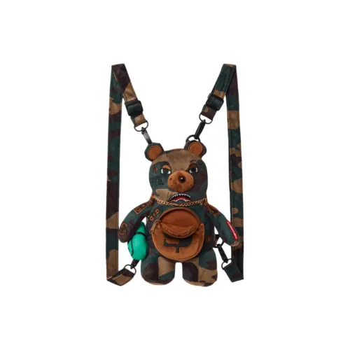 SPRAYGROUND Полиэстер Рюкзак Маленький Унисекс Армейский зеленый